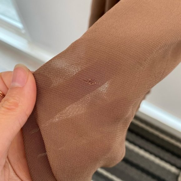 Vintage 1940s Pleated Draped Sheer Wrap Maxi Dress Long Fit & Flare Full Length - Picture 6 of 9